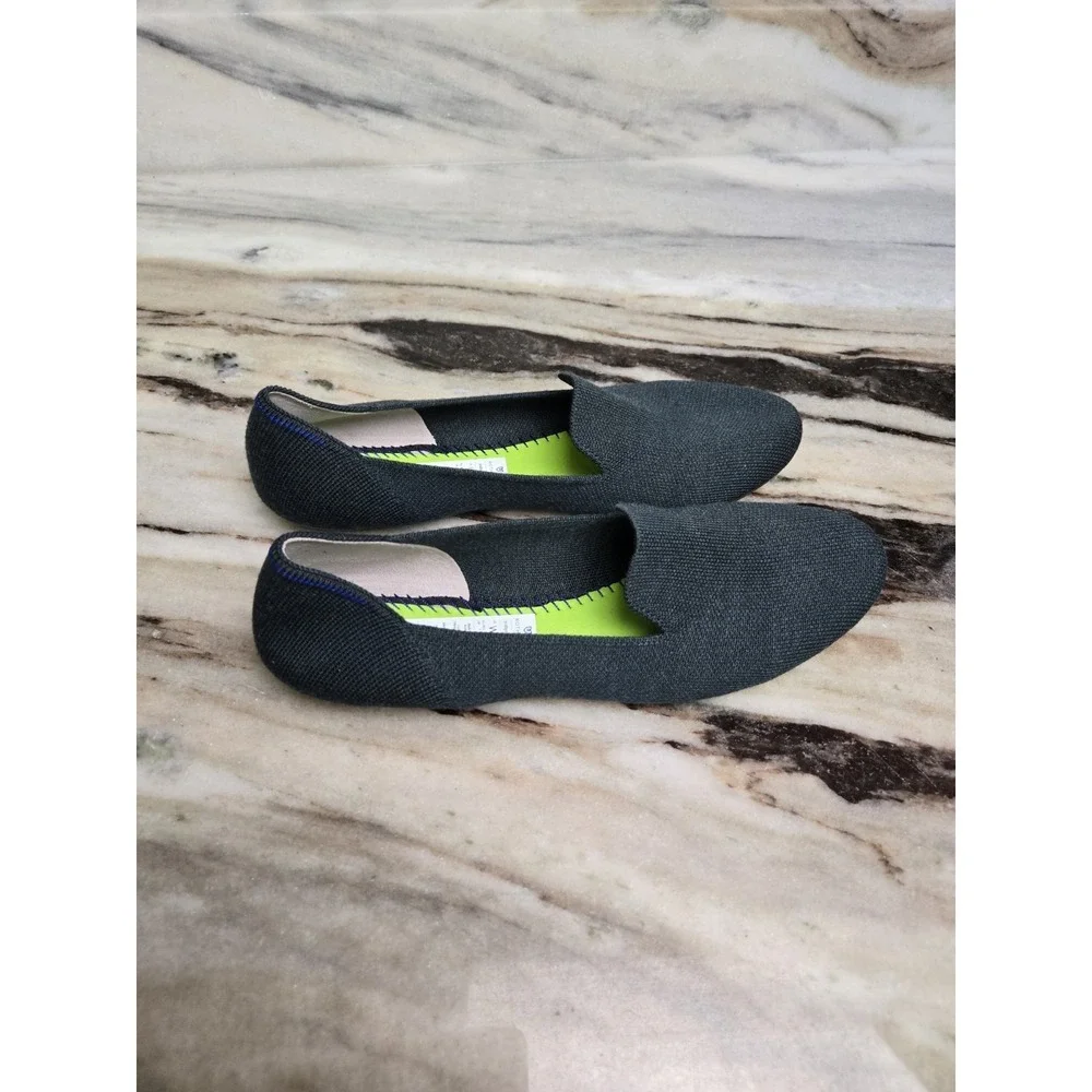Rothys‎ The Merino Wool Loafer Flat Emerald Green Size 9.5 NO INSOLES